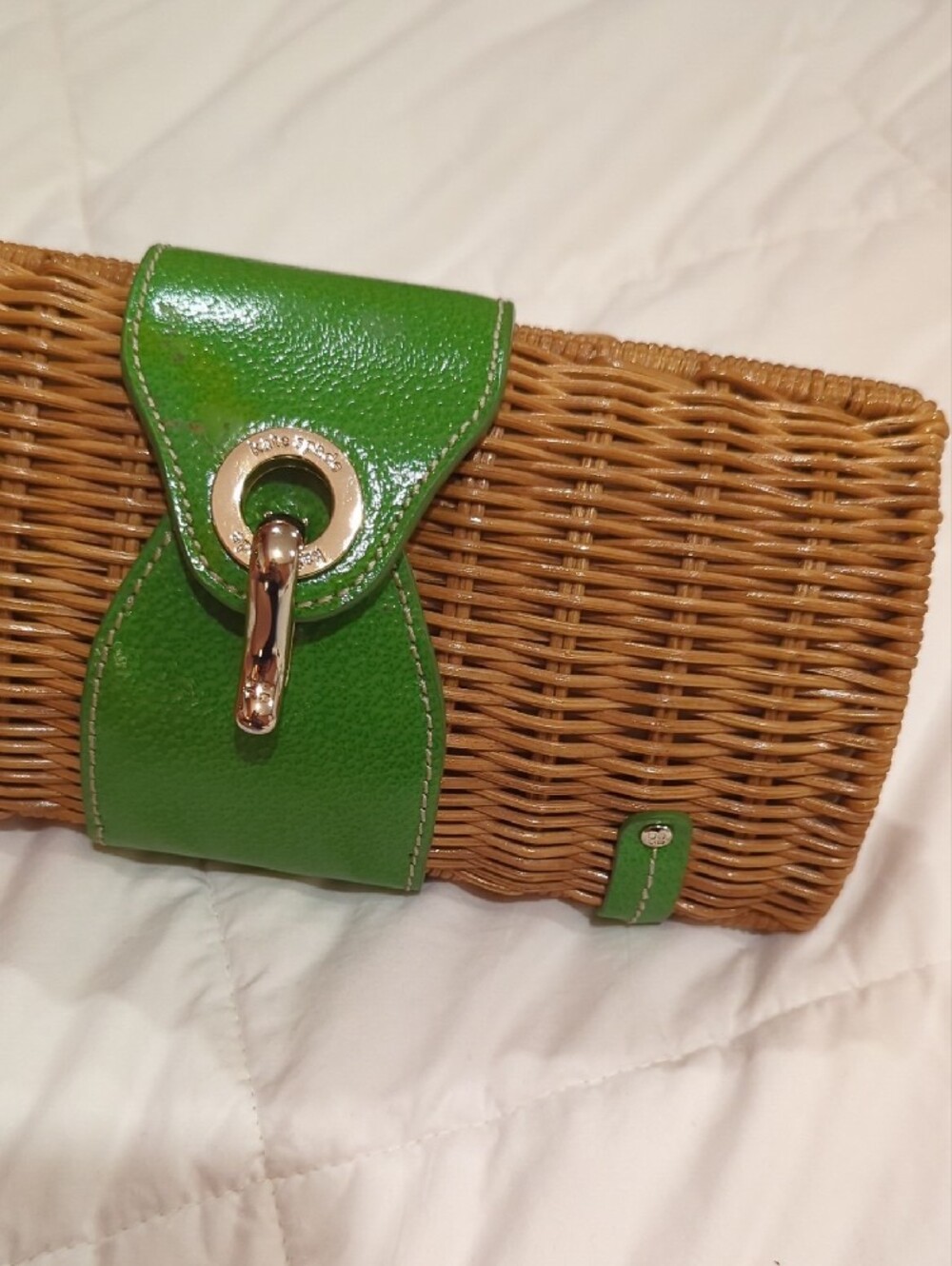 Kate Spade Woven Straw Clutch - Picture 3 of 8